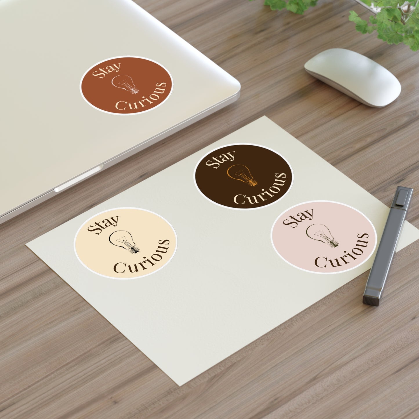 Stay Curious Earth-Tone Sticker Sheets